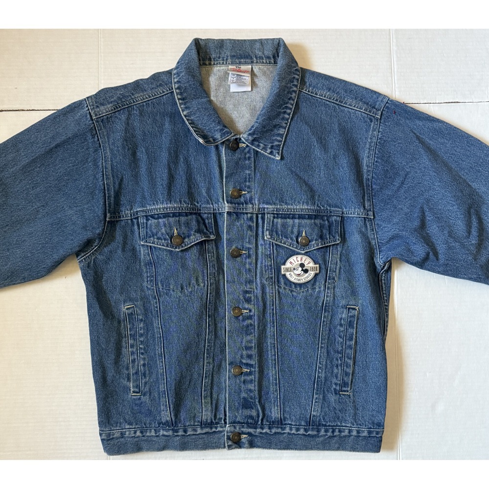 THE DISNEY STORE - Men's‎ Mickey Goofy Donald Denim Jacket - Small (Fits Bigger) - Picture 2 of 8